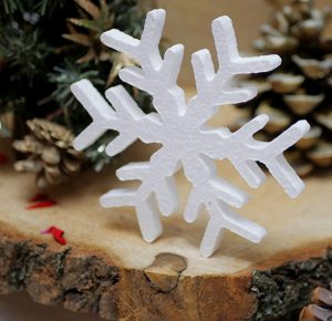 dekoracje na Boże Narodzenie w kształcie płatków śniegu