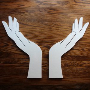 ozdoby styropianowe - ręce